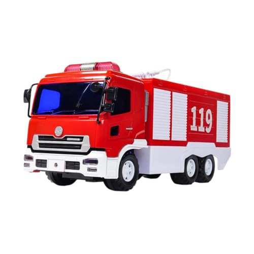 Milageto Feuerwehrspielzeug Reibungsantriebsspielzeug, übergroßes Design, Back Fire Engine, Wassersprühen für Erwachsene Kinder Teenager Party Gefälligkeiten von Milageto