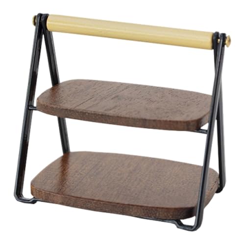 Milageto Gemüseregal, Lagerregal, Landschaftsbau, Rollenspiel, Puppenhaus-Zubehör, Lebensmittel-Display-Regal für 1/8 Haus, Dessert, Schwarz Milageto Gemüseregal, Lagerregal, Landschaftsbau, Rollenspiel, Puppenhaus-Zubehör, Lebensmittel-Display-Regal für 1/8 Haus, Dessert, Schwarz von Milageto