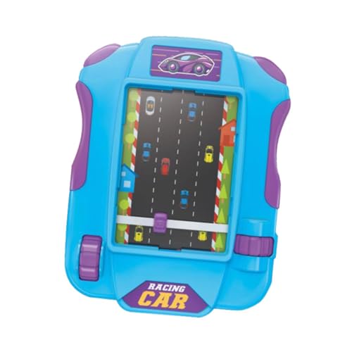 Milageto Handheld-Spiel, Lernspielzeug, interaktives Lernen, Rennwagen-Spiel, Maschinenkonsole, Spielzeug für Kinder, Party-Spielzeug, Jungen und Mädchen, Blau von Milageto