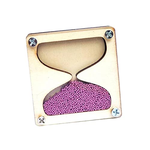 Milageto Hölzerne Sanduhr Busy Board Material Zubehör Praktisches Motorik Lernspielzeug für Kleinkinder Kinder Party Favors, Dunkelrosa Milageto Hölzerne Sanduhr Busy Board Material Zubehör Praktisches Motorik Lernspielzeug für Kleinkinder Kinder Party Favors, Dunkelrosa von Milageto