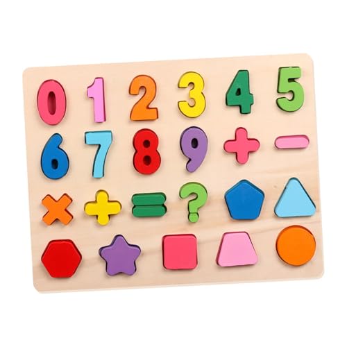 Milageto Holzspielzeug ab 3 4 5 6 7 8 Jahren Kinder, Buchstaben-Lernspiele Kinder Stifte-Puzzle Spielzeug Montessori Sortierspielzeug für Vorschule Junge Mädchen, Zahlen von Milageto