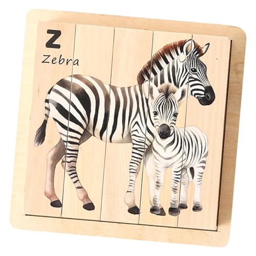 Milageto Holz Puzzle für Kinder Vorschul lern aktivitäten, Brain Teaser Spielzeug, kreative Tier Puzzles für Jungen und Mädchen Geschenke von Milageto