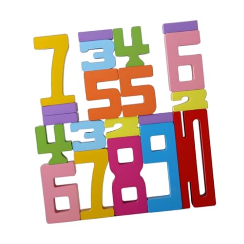 Milageto Holzpuzzle Spielzeug von 3 4 5 6 7 8 Jahren Kinder, Montessori Brief Lernspiele Spielzeug, pädagogische Sortierspielzeug Geschenk für Vorschule Junge Mädchen, Numerisch von Milageto