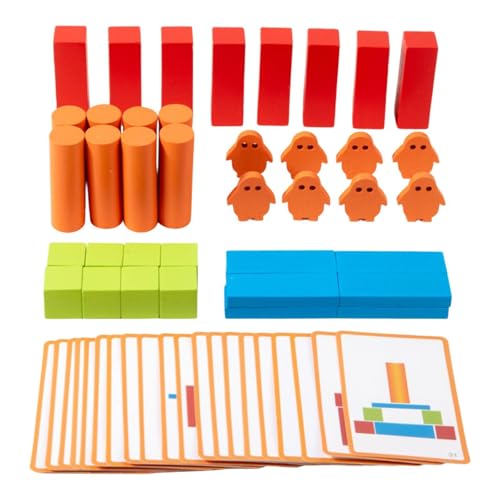 Milageto Holzbausteine-Set, Stapelblöcke, Geschenk, Farb- und Formsortierspielzeug für Feinmotorik, Zählen, Lernen für Jungen und Mädchen Milageto Holzbausteine-Set, Stapelblöcke, Geschenk, Farb- und Formsortierspielzeug für Feinmotorik, Zählen, Lernen für Jungen und Mädchen von Milageto