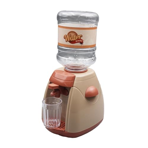 Milageto Küche Spielzeug Trinkwasser Maschine Pädagogische Realistische Trinken Spielzeug Pretend Spielen für Puppenhaus Party Favor Geschenk, Orange von Milageto