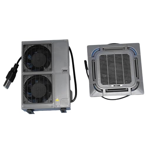 Milageto Miniatur-Klimaanlagen-Modellset, Puppenhaus-, Maßstab 1/14, simulierte Sammlerstücke, kleines Puppenhaus-Möbelmodell, Style B Milageto Miniatur-Klimaanlagen-Modellset, Puppenhaus-, Maßstab 1/14, simulierte Sammlerstücke, kleines Puppenhaus-Möbelmodell, Style B von Milageto