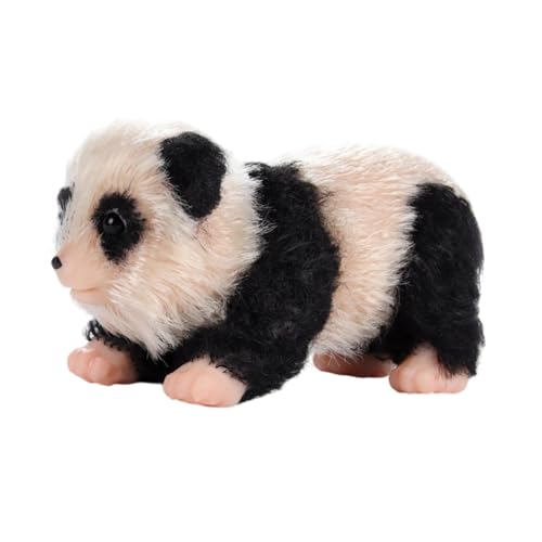 Milageto Miniatur-Panda-Spielzeug, süßes Tier-Puppenspielzeug, realistische Panda-Puppe aus, Mini-Panda aus für die Heimdekoration, von Milageto