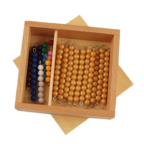 Milageto Montessori-Perlenmaterial-Set, Mathematikspielzeug, Mathematik-Manipulative, Perlensortier-Stapelspielzeug für Vorschulkinder ab 3 Jahren, Geschenk, Style B von Milageto