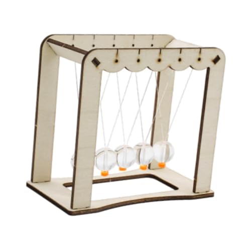 Milageto Newtons Cradle Balance Balls Science Entwicklungsmantal Spielzeug Koordination Handwerk Schreibtisch Spielzeug DIY Puzzle Kunsthandwerk für von Milageto