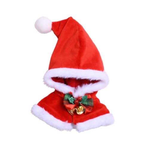 Milageto Plüschfigur Puppe Kapuzenumhang Kostüme Foto Requisiten Puppen Kleidung Puppe Weihnachtsumhang für 15cm/5,91 Zoll Hände auf von Milageto