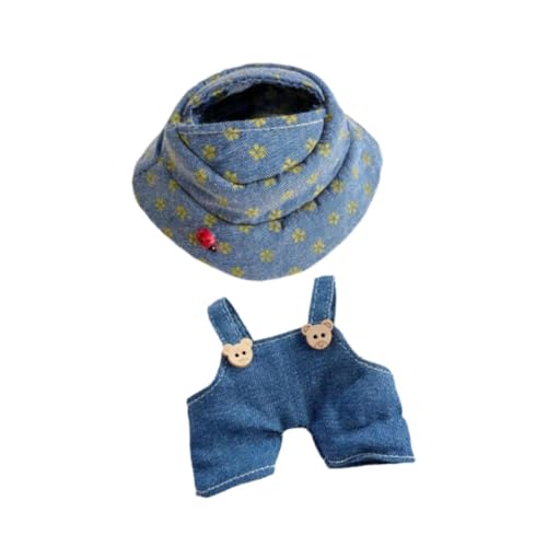 Milageto Puppenhosen-Set mit Mütze, Puppenkleidungsset, Mädchengeschenk, bequemes Anzieh-Mini-Puppenkleidung, Puppenkleidung für Alter 5–7, 8–10 von Milageto