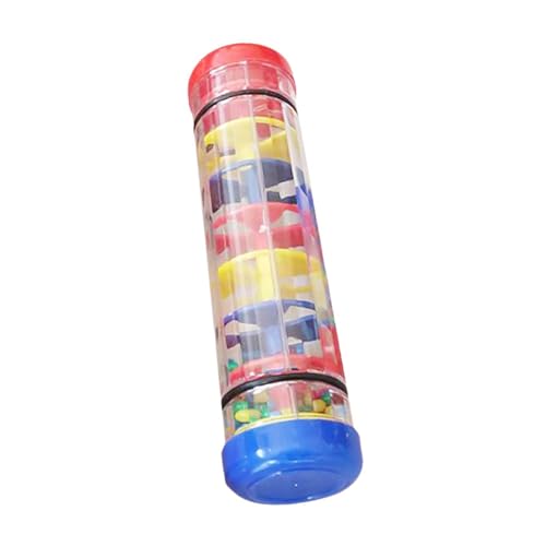 Milageto Rainmaker-Spielzeug, Baby-Regenstab, Aktivitätszentrum, Hand-Auge-Koordination, Perlen-Regentropfen, Regengeräusch, für Jungen und Mädchen ab 12, 20 cm von Milageto