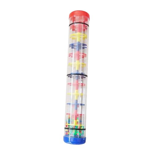 Milageto Rainmaker-Spielzeug, Baby-Regenstab, Aktivitätszentrum, Hand-Auge-Koordination, Perlen-Regentropfen, Regengeräusch, für Jungen und Mädchen ab 12, 30cm von Milageto