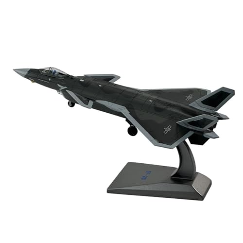 Milageto Realistisches Aolly Diecast 1/100 J-20 Metall-Kampfflugzeugmodell mit Stand-Home-Ornamenten von Milageto