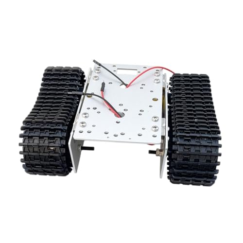 Milageto Roboter Tank -Auto -Chassis Aluminiumlegierung Maker Maker Model Dampfausbildung Smart Robot Car Chassis Kit für Erwachsene Wettbewerbe verfolgt von Milageto