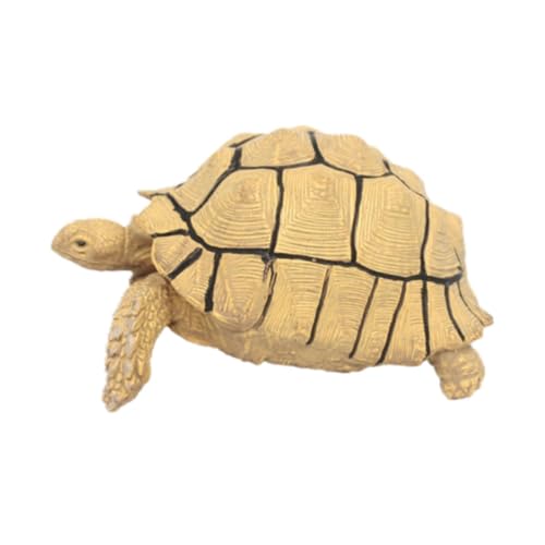 Milageto Schildkröte Tiere Figur Schildkröten Spielzeug Lernspielzeug Schildkröte Statue Schildkröte Modell Spielzeug für drinnen Bücherregal draußen, Beige von Milageto