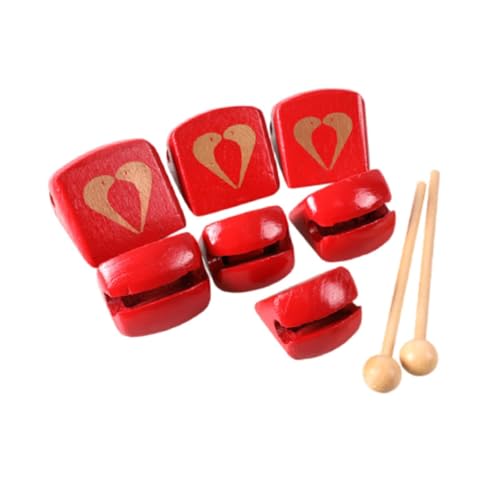 Milageto Schlaginstrumenten-Set, Musikinstrumenten-Spielzeug, 7 Töne, Sinnesspielzeug, Lernspielzeug, Baby-Musikspielzeug für Partygeschenke, Jungen und von Milageto