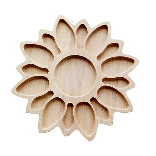 Milageto Sensorisches Tablett aus Holz, Sortiertablett, Lehrmittel, Montessori-Tablett für Kinder im Alter von 4 5 6 Jahren, Blume von Milageto