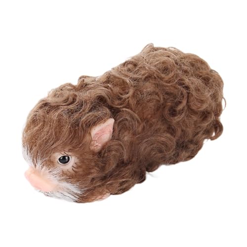 Milageto Silicon Pig Doll, Miniaturtierspielzeug sensorisches Spielzeug wiedergeborenes Schweineduppen -Mini - -Ferkel für Sammlerstücke Ornament Party von Milageto