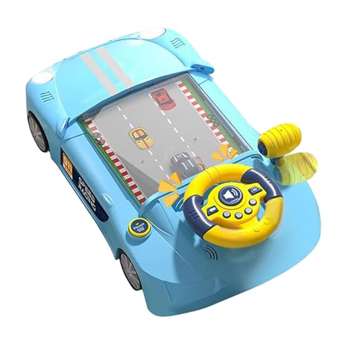 Milageto Simulation Fahren Lenkrad Spielzeug Rennen Herausforderung Spielzeug Spiele Controller Kinder Desktop-Spiel für Kinder Kinder Kleinkinder, Blau von Milageto