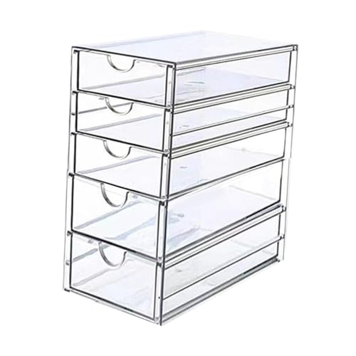 Milageto Spielzeugautos Vitrine Fahrzeuge Spielzeugaufbewahrung Transparente Sammlung Staubdichte Radvitrine Showcase Rack Organizer, Fünf Schichten von Milageto