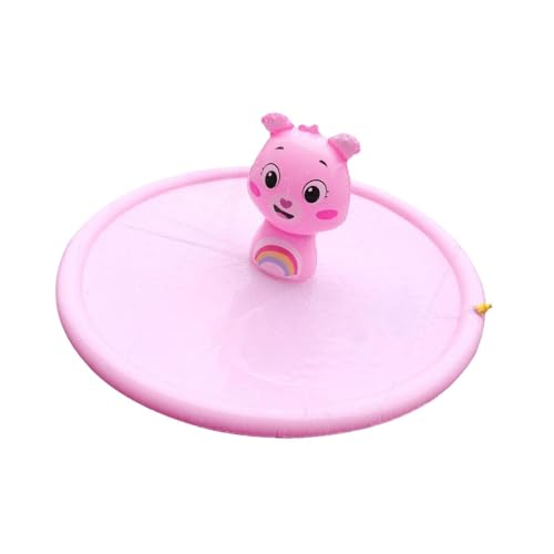 Milageto Sprinkle Pad aufblasbare tragbare, verdickte Paddelpool -Spielspray Pad für Rasengarten außerhalb Jungen Mädchen, Rosa von Milageto