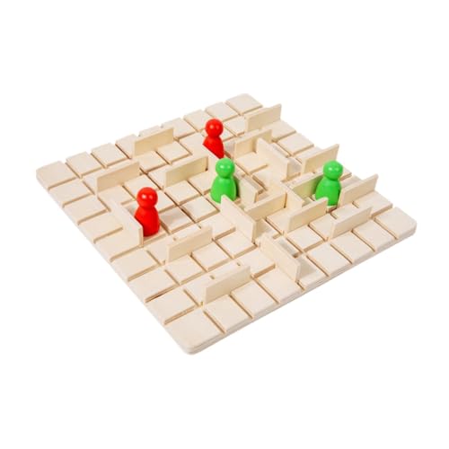 Milageto Tischbrettspiel, Strategiespiel für die ganze Familie aus Holz, 2-in-1-Hand-Augen-Koordinations-Denkspiel, Strategiespiel für Kinder von Milageto