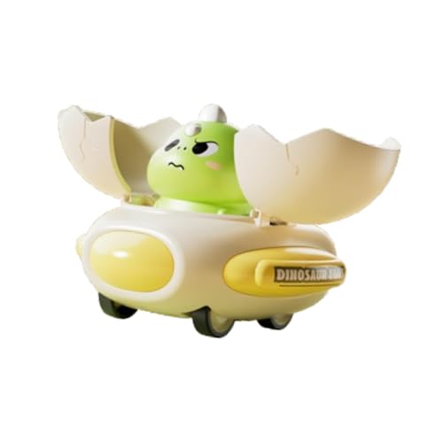 Milageto Transforming Dinosaurier Auto Spielzeug Trägheit Auto Spielzeug Bildungsspielzeug süßer Push and Go Car for Kids 3 4 5 6 Geburtstagsgeschenk, GrÜn von Milageto