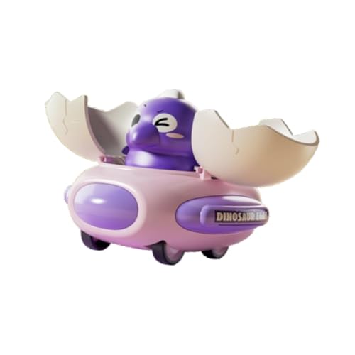 Milageto Transforming Dinosaurier Auto Spielzeug Trägheit Auto Spielzeug Bildungsspielzeug süßer Push and Go Car for Kids 3 4 5 6 Geburtstagsgeschenk, Violett von Milageto