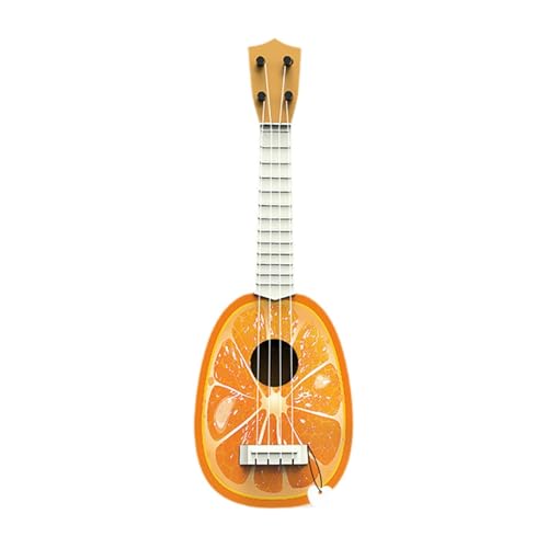 Milageto Ukulele Toy 4 String Gitarre zufällige Farbfarbe, die Hörfähigkeiten für Kinder Gitarrenspielzeug für Anfänger Kindervorschule verbessern von Milageto