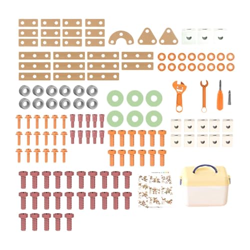 Milageto -Werkzeugset, Lernspielzeug, frühes Lernen, manuelle Entwicklung, Baukasten, Konstruktionsspielzeug, für 3-, 4-, 5- und 6-jährige, 143-teilige Aufbewahrungsbox Milageto -Werkzeugset, Lernspielzeug, frühes Lernen, manuelle Entwicklung, Baukasten, Konstruktionsspielzeug, für 3-, 4-, 5- und 6-jährige, 143-teilige Aufbewahrungsbox von Milageto