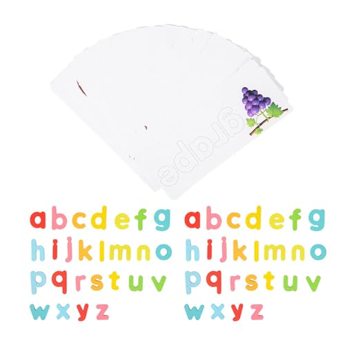 Milageto Wort Rechtschreibspiel Alphabet Puzzle Geschenk gelesen Rechtschreibende Lernspielzeug ABC Briefe Erkennungsspiel für Kindergärteien Jungen Mädchen von Milageto