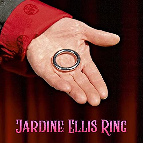 MilesMagic Magician's Jardine Ellis Ring Gimmick mit Buch | Silberfarbenes Metall-Pass Thru Band, Bleistift usw. für echte Bühnenmagie | Street Magic | Close Up Magic Trick von MilesMagic