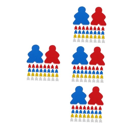 4 Sätze 4 Sets Fliegendes Schachzubehör Aus Holz Holzschach Für Brettspiele Tischspielkomponenten Tischmarker Bildung Spielzeug Spielzubehör Brettspielzubehör 40 Stück * 4 MILISTEN von Milisten