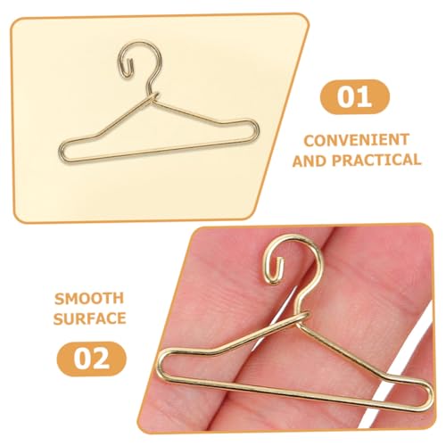 MILISTEN 10 Stück Teiliges Miniatur Metall Puppenhaus Kleiderbügel Goldfarbene Schrankaufhänger für Puppenkleidung Praktische Organizer für Kleine Kleiderbügel Puppenhausmöbel MILISTEN 10 Stück Teiliges Miniatur Metall Puppenhaus Kleiderbügel Goldfarbene Schrankaufhänger für Puppenkleidung Praktische Organizer für Kleine Kleiderbügel Puppenhausmöbel von Milisten
