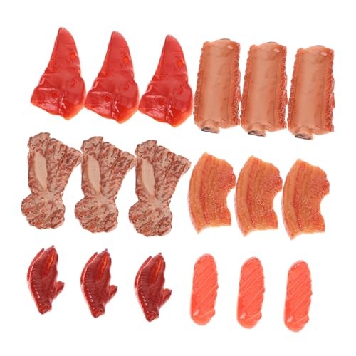 MILISTEN 18 Stück Teiliges Realistisches Spielzeugfleisch Stabilem Kunststoff Detailgetreue Nachbildung für Fotografie Küchendekoration DIY-bastelprojekte und Lehrmaterialien MILISTEN 18 Stück Teiliges Realistisches Spielzeugfleisch Stabilem Kunststoff Detailgetreue Nachbildung für Fotografie Küchendekoration DIY-bastelprojekte und Lehrmaterialien von Milisten