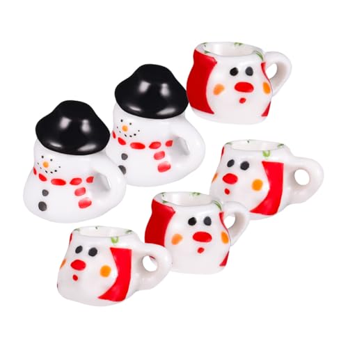 MILISTEN 2 Sätze Mini Keramik Tee Set Snowmann Motiv Puppenhaus Miniatur Porzellan Teekannen und Tassen Festliche Weihnachtsdeko Spielküchen Zubehör für Sammelobjekte MILISTEN 2 Sätze Mini Keramik Tee Set Snowmann Motiv Puppenhaus Miniatur Porzellan Teekannen und Tassen Festliche Weihnachtsdeko Spielküchen Zubehör für Sammelobjekte von Milisten