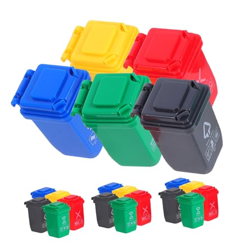MILISTEN 20 Stück Teiliges Miniatur-mülltonnen Deckel Kleine Bunte Mini-mülleimer für Schreibtisch Schlafzimmer und Puppenhaus Realistisch Gestaltete Mini-abfallbehälter für Sortier MILISTEN 20 Stück Teiliges Miniatur-mülltonnen Deckel Kleine Bunte Mini-mülleimer für Schreibtisch Schlafzimmer und Puppenhaus Realistisch Gestaltete Mini-abfallbehälter für Sortier von Milisten