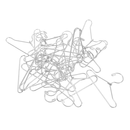 MILISTEN 24 Stück Teiliges Mini Kleiderbügel für Puppenkleidung Puppenbügel Langlebig Stabiles Metall Silber für Puppenhaus Kleiderschrank Organisation MILISTEN 24 Stück Teiliges Mini Kleiderbügel für Puppenkleidung Puppenbügel Langlebig Stabiles Metall Silber für Puppenhaus Kleiderschrank Organisation von Milisten