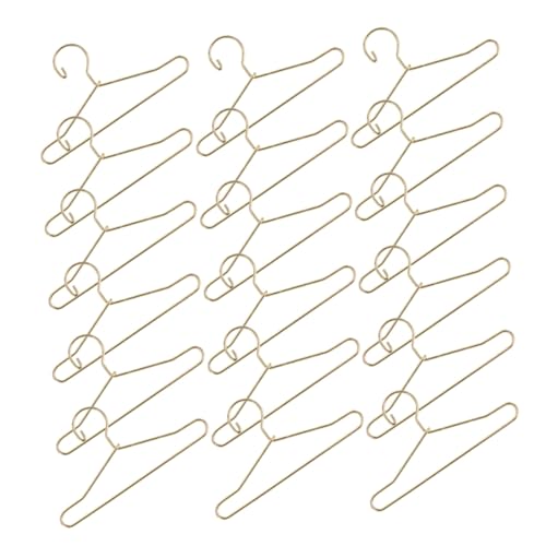 MILISTEN 25 Stück Teiliges Kleine Miniatur Metall Kleiderbügel Stabile Puppenkleiderbügel aus Metall Realistische Kleine Hänger für Puppenkleidung für Puppenhaus Kleiderschrank und MILISTEN 25 Stück Teiliges Kleine Miniatur Metall Kleiderbügel Stabile Puppenkleiderbügel aus Metall Realistische Kleine Hänger für Puppenkleidung für Puppenhaus Kleiderschrank und von Milisten