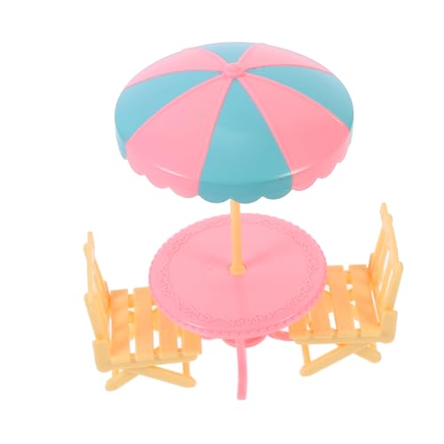MILISTEN Kleiner Strandstuhl Spielzeug 2 Stück Miniatur Strandmöbel mit Sonnenschirm für Puppenhaus Dekoration MILISTEN Kleiner Strandstuhl Spielzeug 2 Stück Miniatur Strandmöbel mit Sonnenschirm für Puppenhaus Dekoration von Milisten