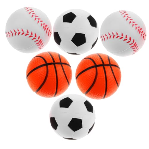 MILISTEN 6 Stück Teiliges Schaumstoff quetschbälle für Stressabbau Handliche Kleine Sensorikbälle in Fußball Baseball Design zur Entspannung Feinmotorik MILISTEN 6 Stück Teiliges Schaumstoff quetschbälle für Stressabbau Handliche Kleine Sensorikbälle in Fußball Baseball Design zur Entspannung Feinmotorik von Milisten