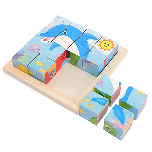 MILISTEN Holz Würfelpuzzle Teilig Meerestiere Lernspielzeug Montessori Pädagogisch Kompakt für Jahre Kleinkinder Konzentration und Feinmotorik Training MILISTEN Holz Würfelpuzzle Teilig Meerestiere Lernspielzeug Montessori Pädagogisch Kompakt für Jahre Kleinkinder Konzentration und Feinmotorik Training von Milisten