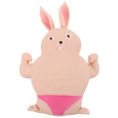 MILISTEN Kompaktes Dehnbares Kaninchen Süßes Squeeze-Tier aus TPR Lustiges Muskulöses Kaninchen Dekompressionsspielzeug für Büro Zuhause und MILISTEN Kompaktes Dehnbares Kaninchen Süßes Squeeze-Tier aus TPR Lustiges Muskulöses Kaninchen Dekompressionsspielzeug für Büro Zuhause und von Milisten