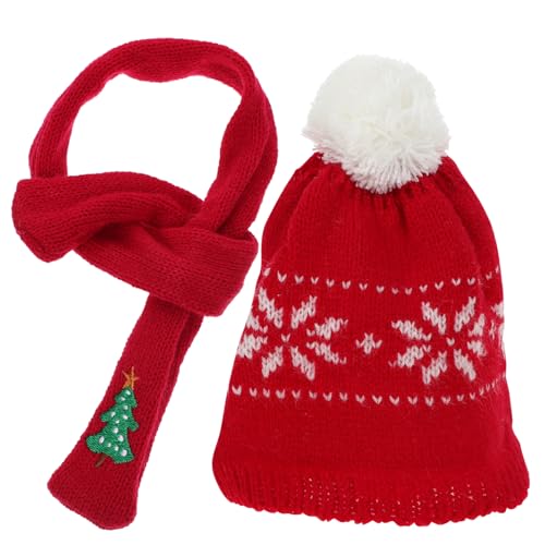 MILISTEN Mini Weihnachtsmütze und Schal Schneemann Deko Rote Weihnachtsmütze mit Schal für Puppen und Flaschen für DIY Weihnachtsdeko und Bastelprojekte MILISTEN Mini Weihnachtsmütze und Schal Schneemann Deko Rote Weihnachtsmütze mit Schal für Puppen und Flaschen für DIY Weihnachtsdeko und Bastelprojekte von Milisten