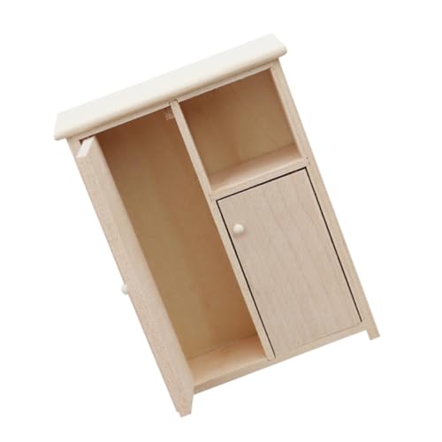 MILISTEN Miniatur Möbel Schrank für Puppenhaus Unvollendeter Holzschrank DIY Miniaturmöbel für Mikro Landschaftsdekoration für Sammler und Fotografie MILISTEN Miniatur Möbel Schrank für Puppenhaus Unvollendeter Holzschrank DIY Miniaturmöbel für Mikro Landschaftsdekoration für Sammler und Fotografie von Milisten
