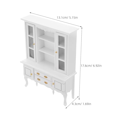 MILISTEN Miniatur-Puppenhaus: Möbelschrank, Holz-Bücherregal, Modell, Maßstab 1:12, kleines Bücherregal, Puppenhaus-Zubehör für die Mikro-Landschaftsdekoration MILISTEN Miniatur-Puppenhaus: Möbelschrank, Holz-Bücherregal, Modell, Maßstab 1:12, kleines Bücherregal, Puppenhaus-Zubehör für die Mikro-Landschaftsdekoration von Milisten