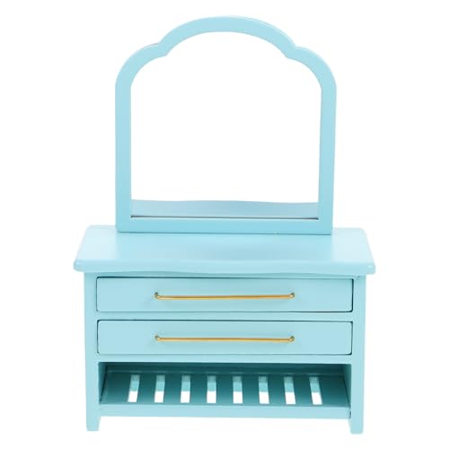MILISTEN Minischrank mit Spiegel: Puppenhaus-Waschtisch im Maßstab 1/12 – Miniatur-Schminktisch-Requisite – Puppenhaus-Schlafzimmer-Dekoration, Miniatur-Zubehör MILISTEN Minischrank mit Spiegel: Puppenhaus-Waschtisch im Maßstab 1/12 – Miniatur-Schminktisch-Requisite – Puppenhaus-Schlafzimmer-Dekoration, Miniatur-Zubehör von Milisten
