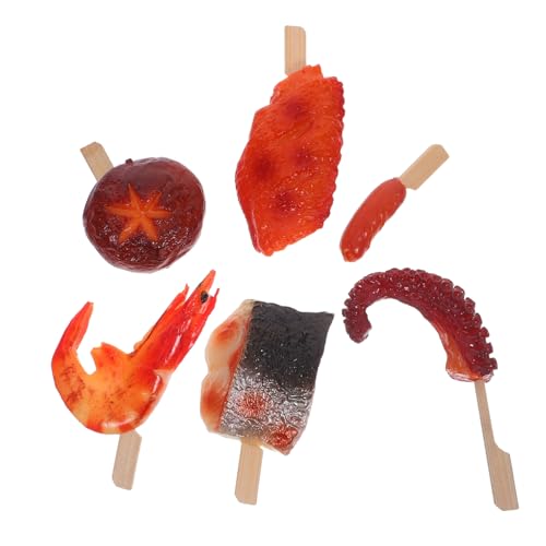 MILISTEN Simuliertes BBQ Lebensmittel mit Realistischen Spießen Detailgetreuen Grillstücken Küchendeko Fotorequisiten und DIY für Party und Restaurant Displays MILISTEN Simuliertes BBQ Lebensmittel mit Realistischen Spießen Detailgetreuen Grillstücken Küchendeko Fotorequisiten und DIY für Party und Restaurant Displays von Milisten