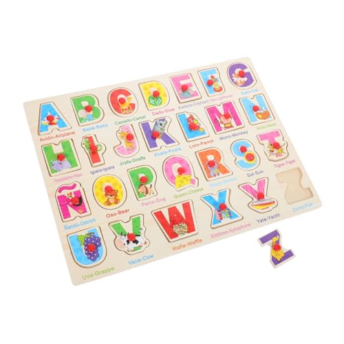 MILISTEN Spanisches Holzpuzzle für Kleinkinder Stabiles Lernspielzeug mit Bunten Formen Montessori Steckspiel für Ab Jahr Pädagogisches Puzzle Board Gedächtnis und Koordination MILISTEN Spanisches Holzpuzzle für Kleinkinder Stabiles Lernspielzeug mit Bunten Formen Montessori Steckspiel für Ab Jahr Pädagogisches Puzzle Board Gedächtnis und Koordination von Milisten